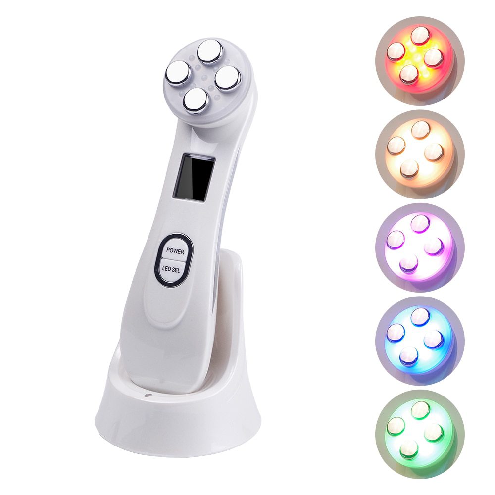 5in1 RF&EMS Radio Mesotherapy Electroporation Face Beauty Pen Radio Frequency LED Photon Face Skin Rejuvenation Remover Wrinkle