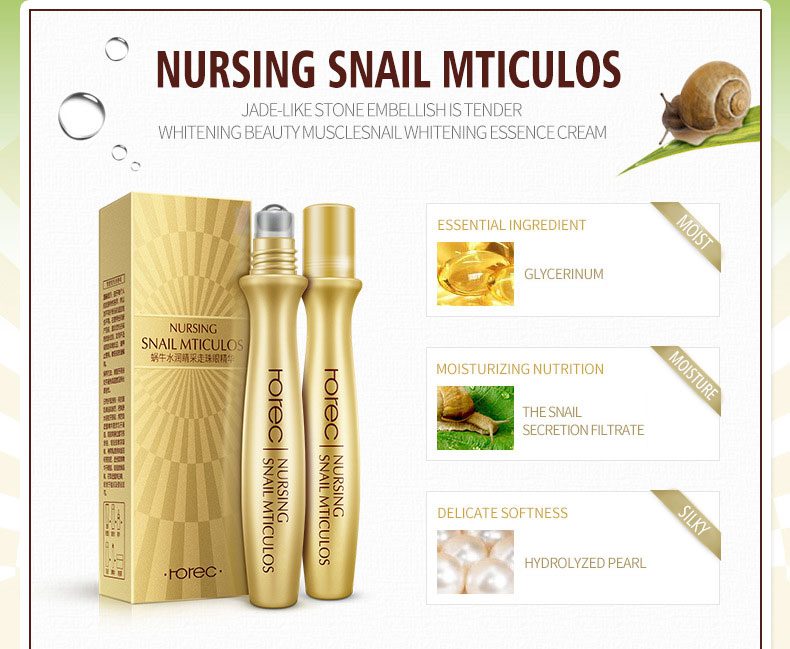 OneSping Snail Cream Snail Whitening Cream Aloe Vera Gel Eye Serum Face Cream Anti Wrinkle Rorec Korean Face Care Cosmetics