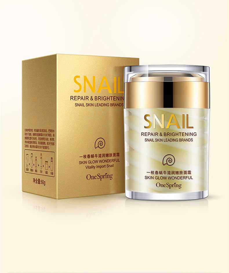 OneSping Snail Cream Snail Whitening Cream Aloe Vera Gel Eye Serum Face Cream Anti Wrinkle Rorec Korean Face Care Cosmetics