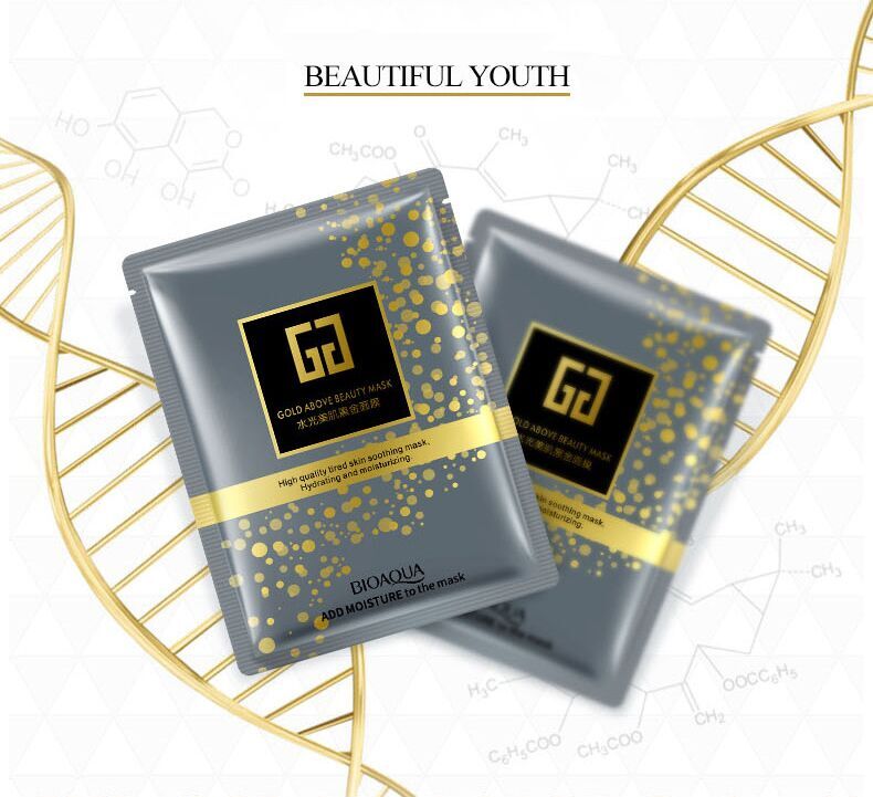 24K Gold Collagen Face Mask Crystal Gold Collagen Facial Masks Moisturizing whitening Anti-aging Skin Care Korean Cosmenics mask