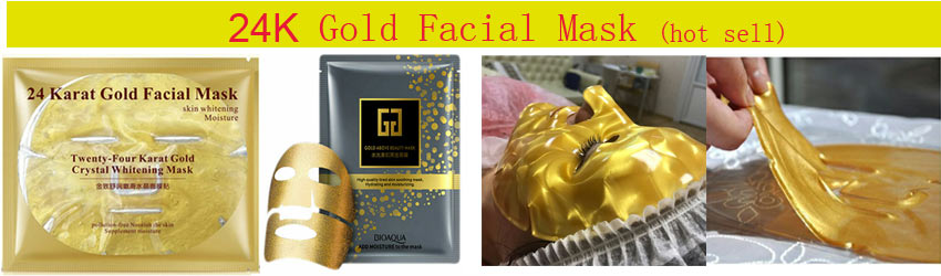 24K Gold Collagen Face Mask Crystal Gold Collagen Facial Masks Moisturizing whitening Anti-aging Skin Care Korean Cosmenics mask