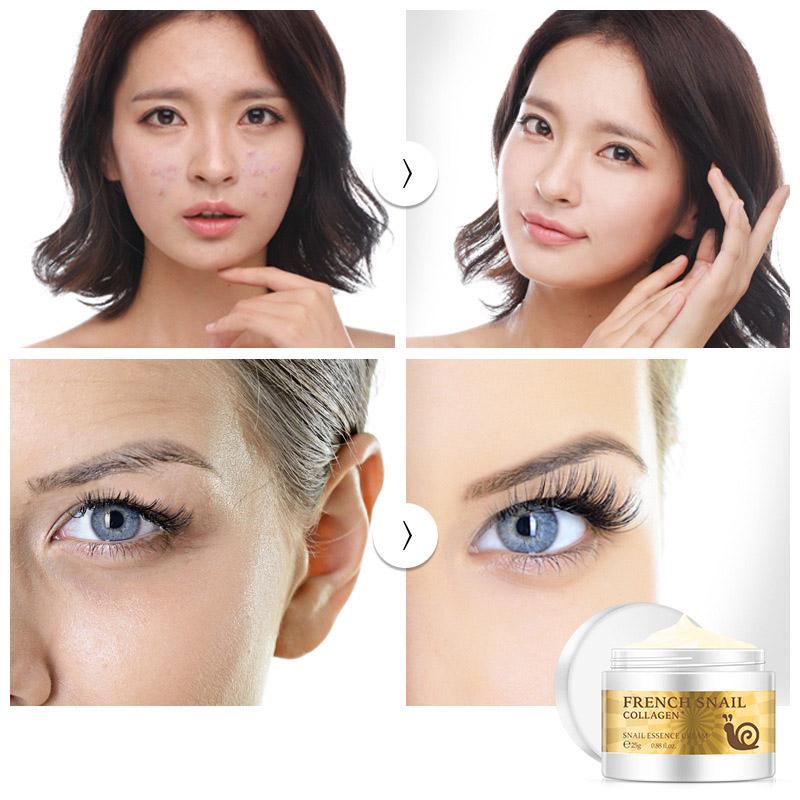 Snail Essence Face Cream Hyaluronic Acid Anti-aging Moisturizer Nourishing Collagen Essence Art Salon Women Skin Care Cream