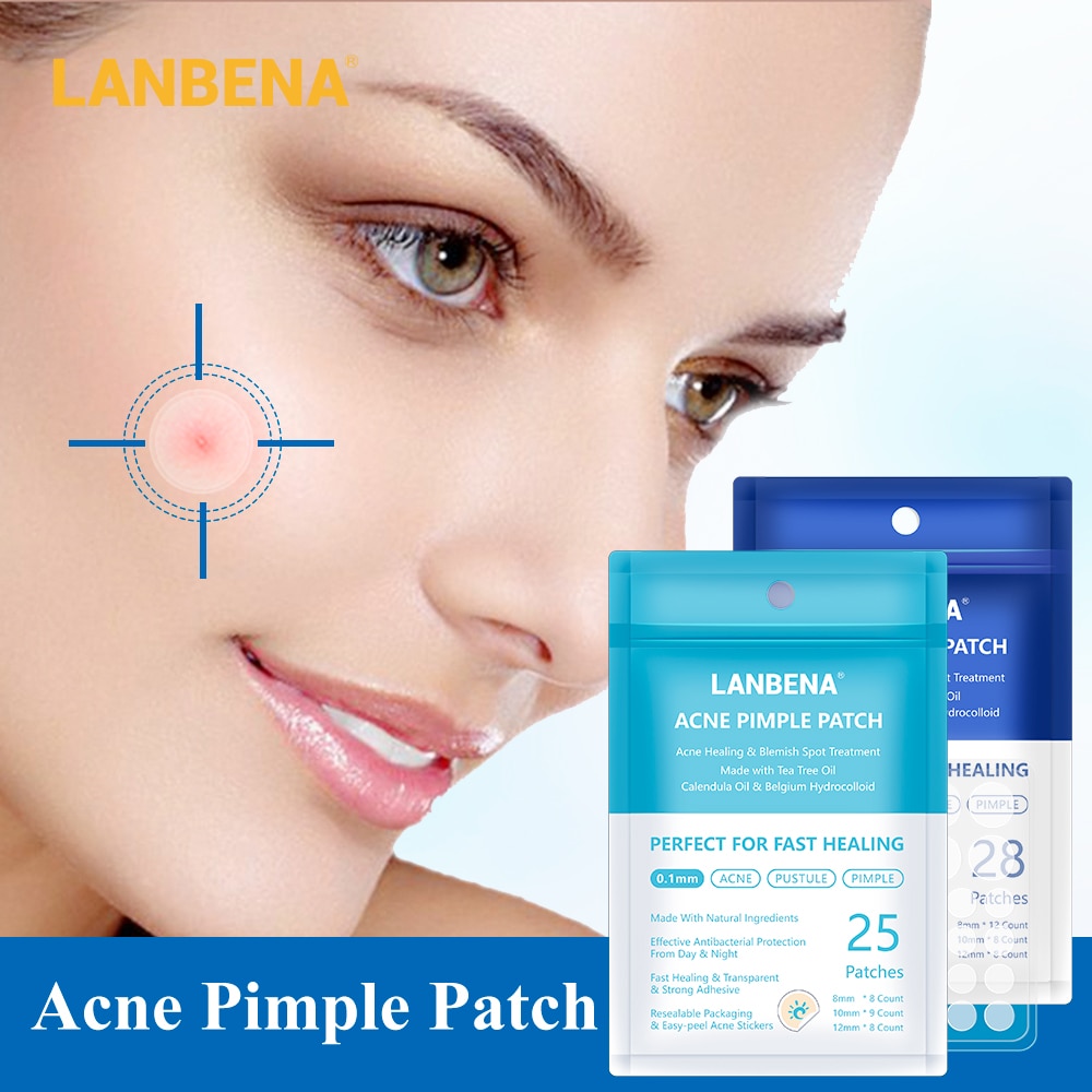 LANBENA Acne Pimple Patch Face Mask 28pcs Invisible Acne Stickers Blemish Treatment Pimple Remover Tool Skin Care Face Cream