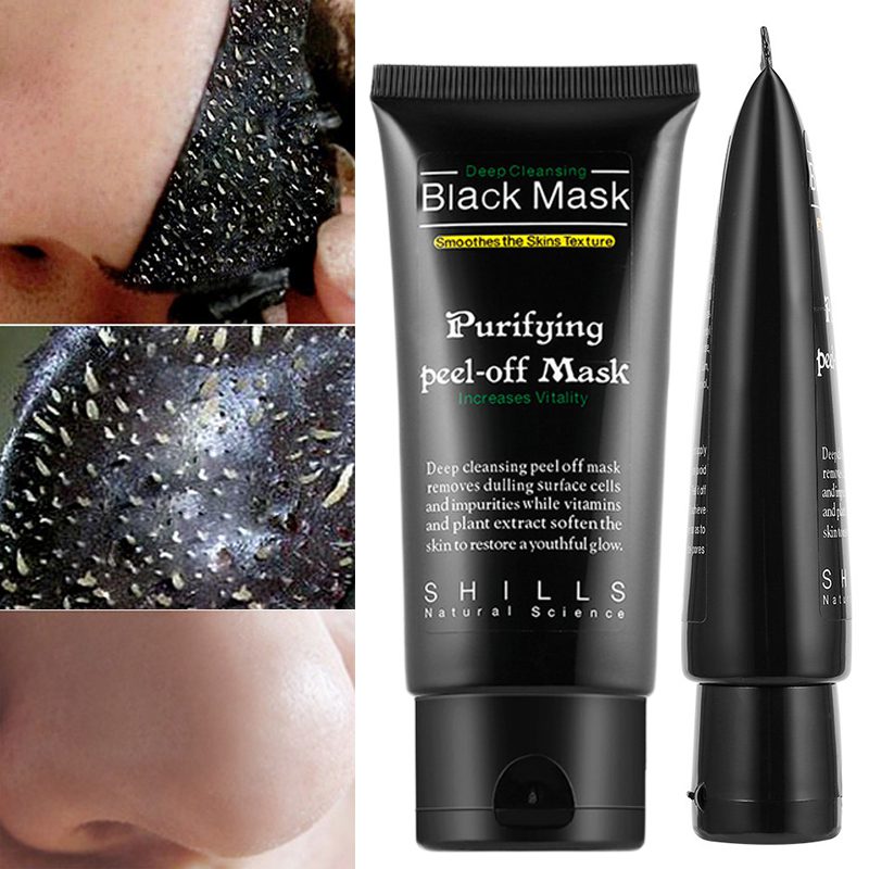 Bamboo Charcoal New Suction Face Deep Cleansing Black Mud Mask Blackhead Remover Peel-Off Mask Easy to Pull Out Blackheads TSLM2