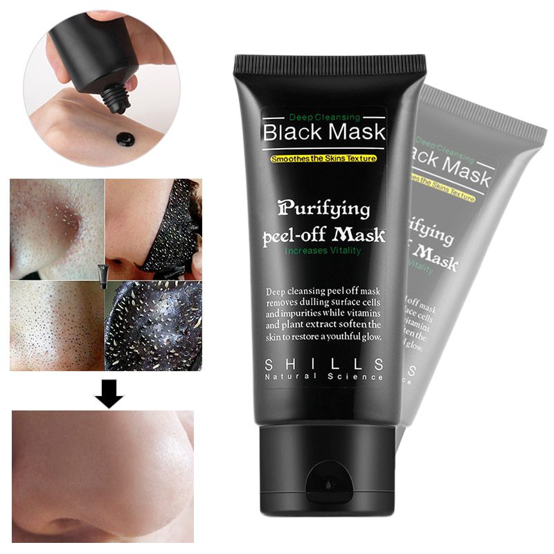 Bamboo Charcoal New Suction Face Deep Cleansing Black Mud Mask Blackhead Remover Peel-Off Mask Easy to Pull Out Blackheads TSLM2