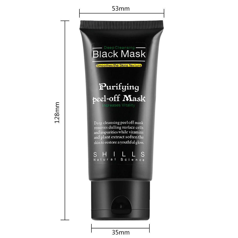 Bamboo Charcoal New Suction Face Deep Cleansing Black Mud Mask Blackhead Remover Peel-Off Mask Easy to Pull Out Blackheads TSLM2