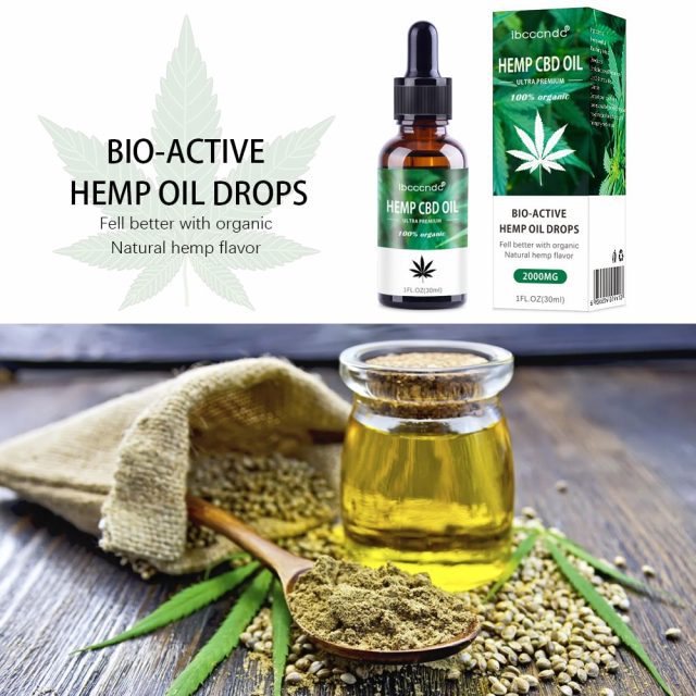 30ml 100 Organic Hemp CBD Oil 2000mg Bioactive Hemp Seeds Oil Extract