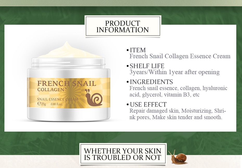 Snail Face Cream Hyaluronic Acid Moisturizer Anti Wrinkle Anti Aging Nourishing Serum Collagen whitening Cream Skin Care