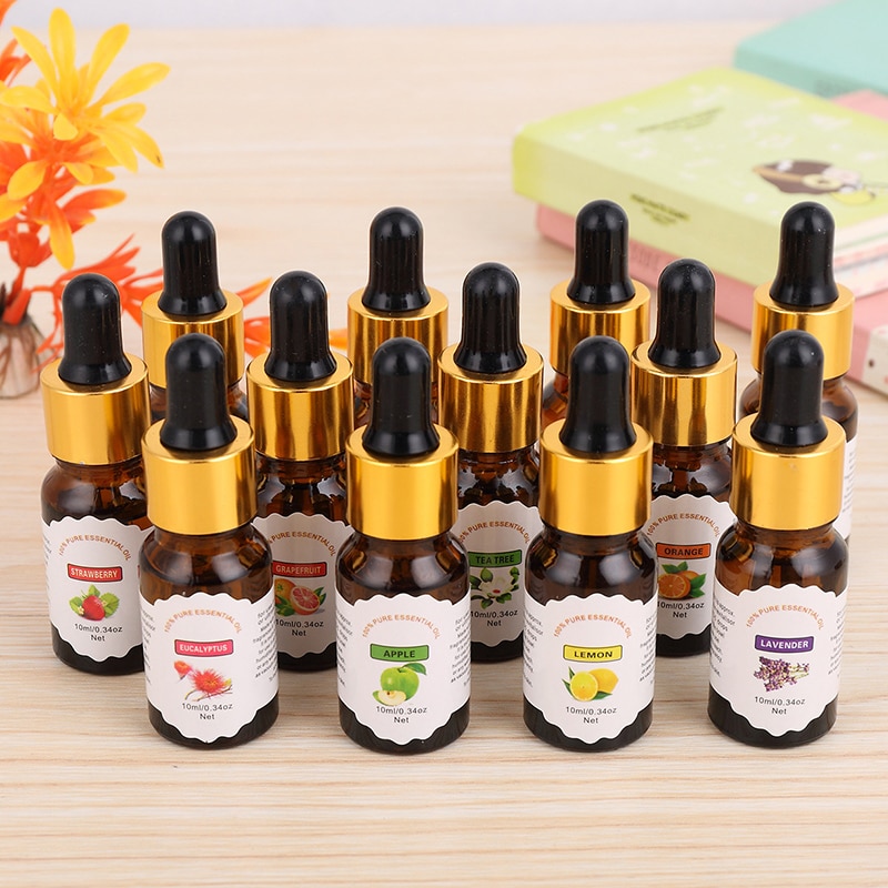 10ml Water-soluble Flower Fruit Essential Oil For Aromatherapy Organic Essential Oil Relieve Body Stress Skin Care TSLM2