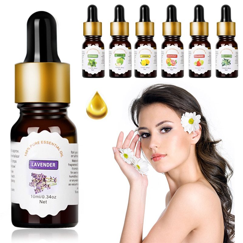 10ml Water-soluble Flower Fruit Essential Oil For Aromatherapy Organic Essential Oil Relieve Body Stress Skin Care TSLM2