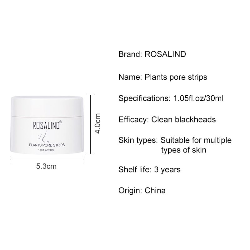 ROSALIND Face Masks Facial From Black Dots Remove Blackhead Acne Nose Peeling Fabric Mask For The Face Lifting Cream Skin Care