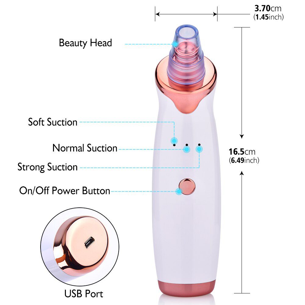 Blackhead Remover Vacuum Pore Cleaner Electric Nose Face Deep Cleansing Skin Care Machine Birthday Gift Dropshipping Beauty Tool