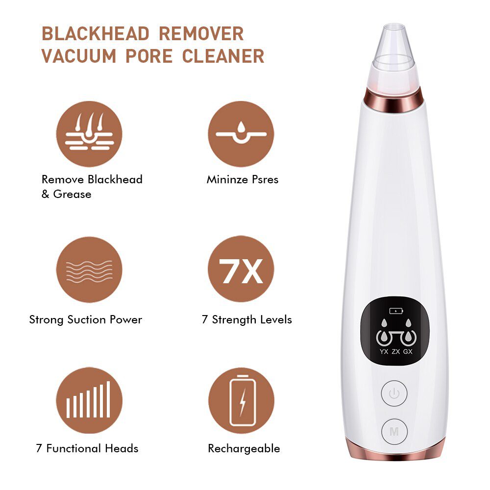 Blackhead Remover Vacuum Pore Cleaner Electric Nose Face Deep Cleansing Skin Care Machine Birthday Gift Dropshipping Beauty Tool