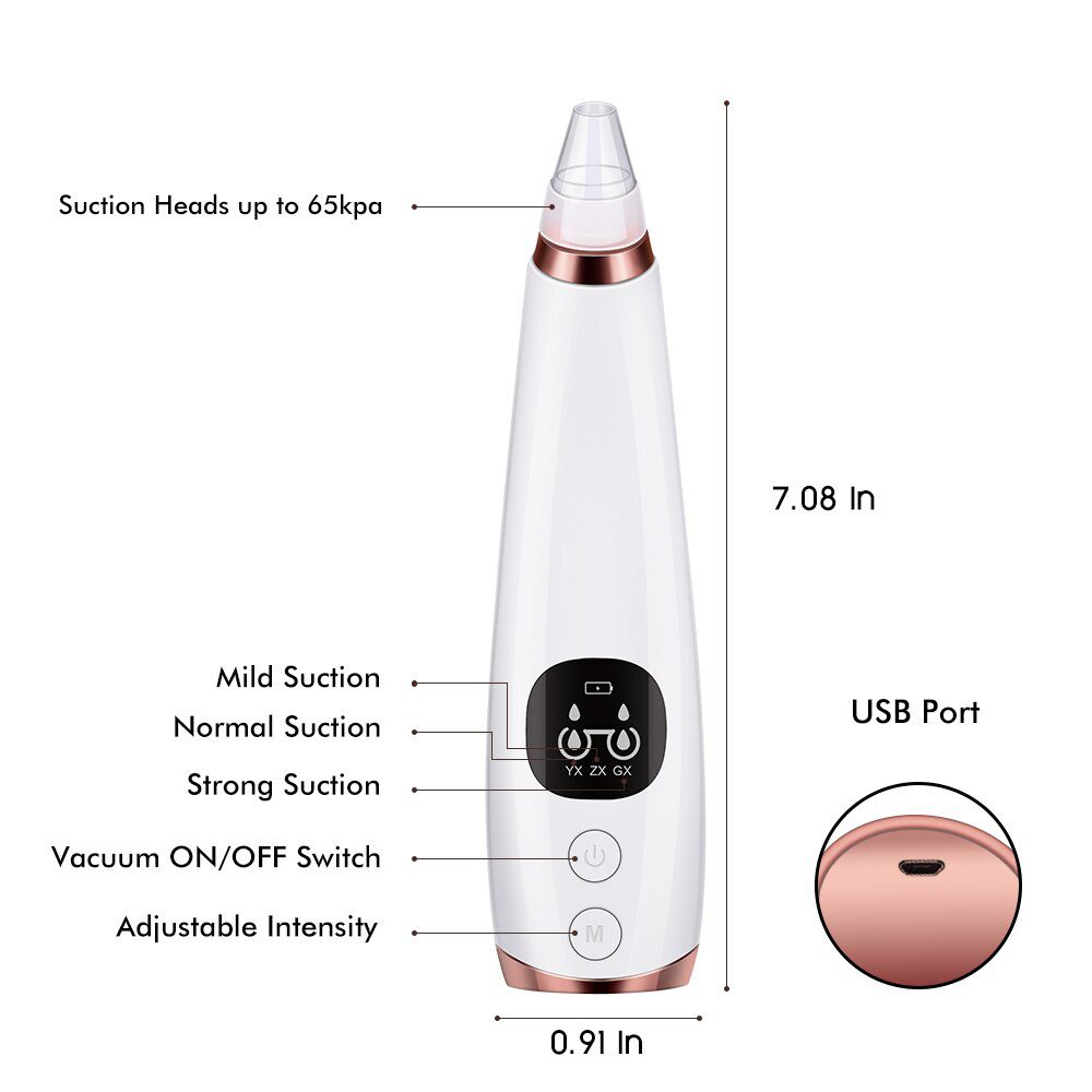 Blackhead Remover Vacuum Pore Cleaner Electric Nose Face Deep Cleansing Skin Care Machine Birthday Gift Dropshipping Beauty Tool