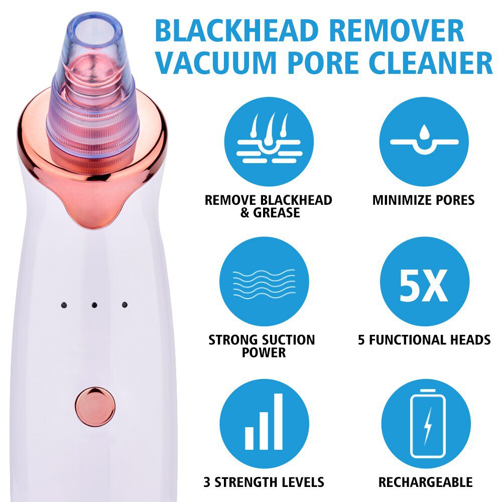 Blackhead Remover Vacuum Pore Cleaner Electric Nose Face Deep Cleansing Skin Care Machine Birthday Gift Dropshipping Beauty Tool