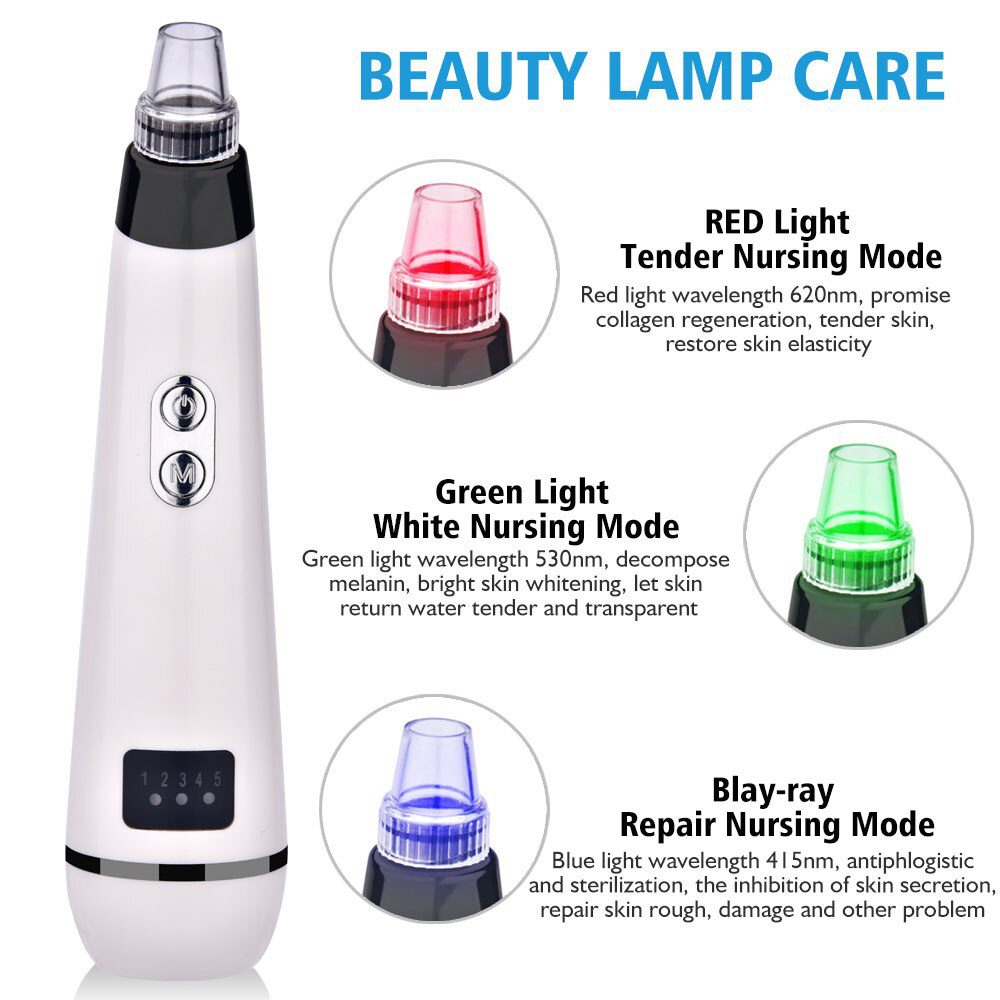 Blackhead Remover Vacuum Pore Cleaner Electric Nose Face Deep Cleansing Skin Care Machine Birthday Gift Dropshipping Beauty Tool