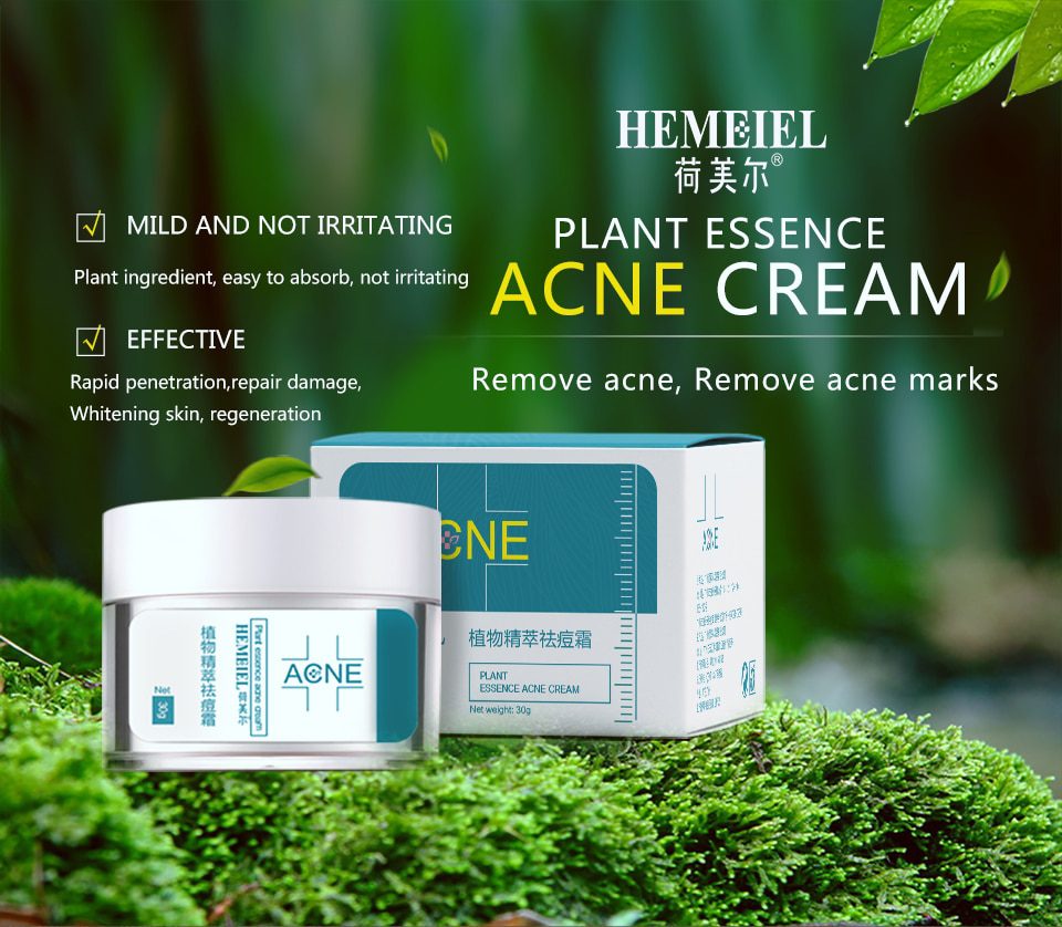 HEMEIEL Acne Treatment Face Cream Anti Acne Scar Removal Pimple Blackhead Moisturizing Whiten Oil-control Shrink Pores Skin Care