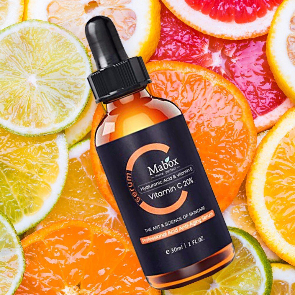 Mabox Vitamin C Whitening Serum Hyaluronic Acid Face Cream & Vitamin E - Organic Anti-Aging Serum for Face Eye Treatment Mabox Vitamin C Whitening Serum Hyaluronic Acid Face Cream & Vitamin E - Organic Anti-Aging Serum for Face Eye Treatment