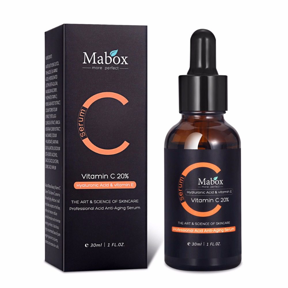Mabox Vitamin C Whitening Serum Hyaluronic Acid Face Cream & Vitamin E - Organic Anti-Aging Serum for Face Eye Treatment Mabox Vitamin C Whitening Serum Hyaluronic Acid Face Cream & Vitamin E - Organic Anti-Aging Serum for Face Eye Treatment