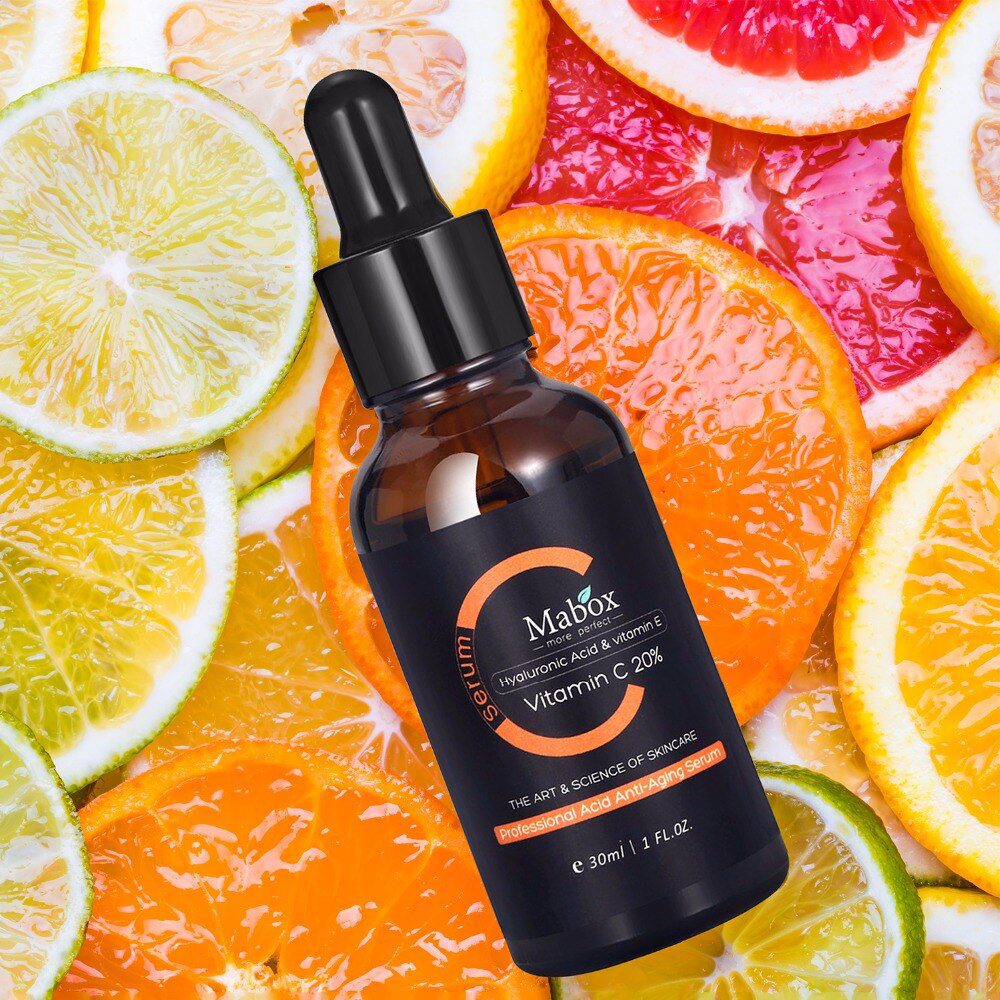 Mabox Vitamin C Whitening Serum Hyaluronic Acid Face Cream & Vitamin E - Organic Anti-Aging Serum for Face Eye Treatment Mabox Vitamin C Whitening Serum Hyaluronic Acid Face Cream & Vitamin E - Organic Anti-Aging Serum for Face Eye Treatment
