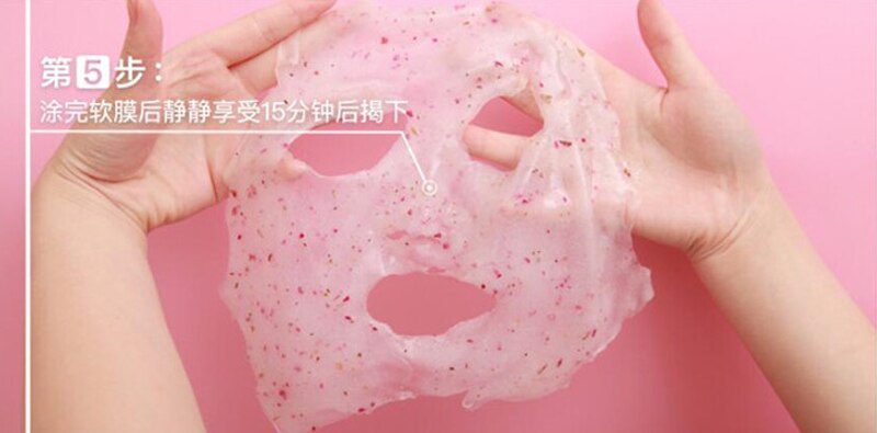 DIY SPA Collagen Rose Hyaluronic Acid Soft Mask Powder Face Mask Anti Aging Anti Wrinkle Peel Off Rubber Facial Mask