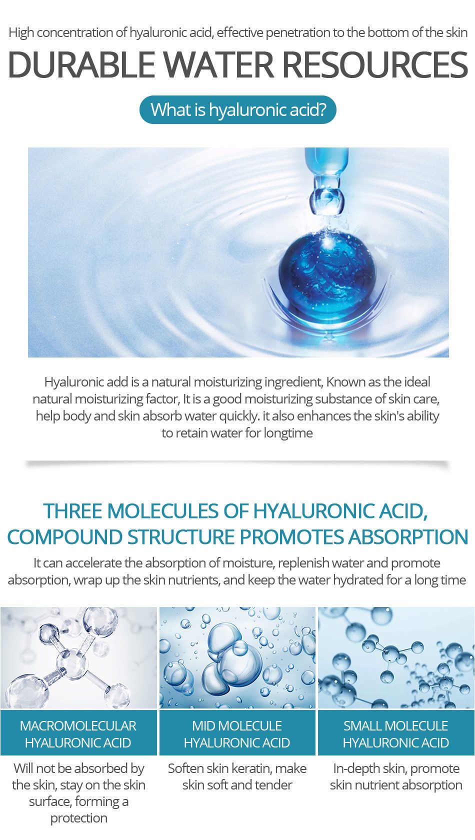 100ML hyaluronic acid serum facial acido hialuronico bioaqua essence hyaluronik asit skin face serum beauty moisturizer