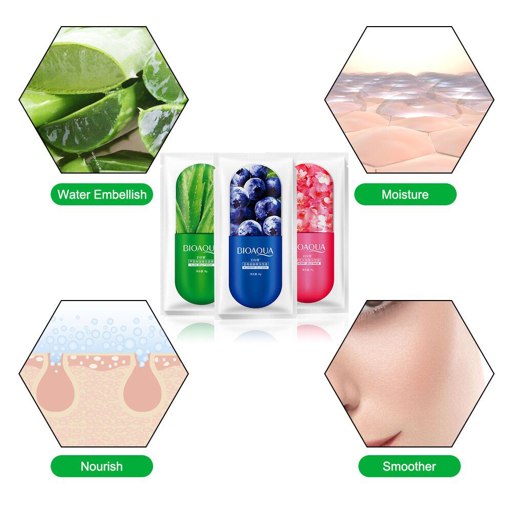 Deep Moisturizing Facial Jelly Sheet Mask Hydrating Mask For the Face Nourish Anti Wrinkle Anti-Aging Whitening Skin Care Deep Moisturizing Facial Jelly Sheet Mask Hydrating Mask For the Face Nourish Anti Wrinkle Anti-Aging Whitening Skin Care