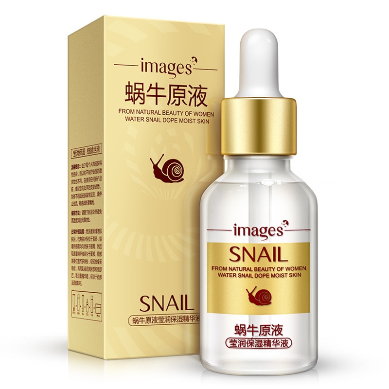 IMAGES Snail Extract Serum Face Essence Anti Wrinkle Hyaluronic Acid Anti Aging Collagen Whitening Moisturizing Face Care Beauty