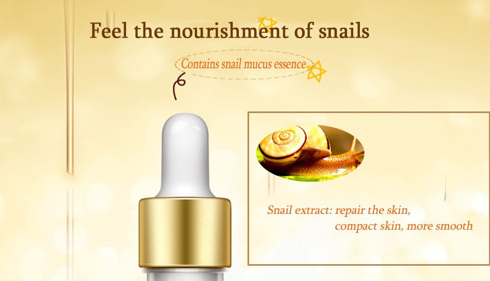 IMAGES Snail Extract Serum Face Essence Anti Wrinkle Hyaluronic Acid Anti Aging Collagen Whitening Moisturizing Face Care Beauty