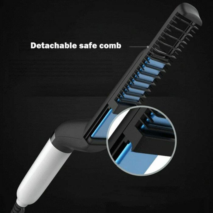 Multifunctional Hair Comb Brush Beard Straightener Hair Straighten Straightening Comb Hair Curler Quick Hair Styler For Men