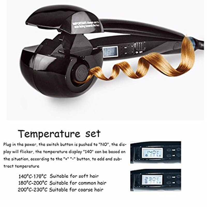 LCD Professional automatic Hair Curler Styling Tools  Female curlers curling Wand Ceramic Heating Care Wave curl iron Anti-perm