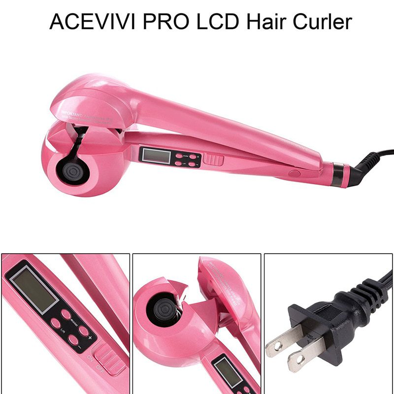 LCD Professional automatic Hair Curler Styling Tools  Female curlers curling Wand Ceramic Heating Care Wave curl iron Anti-perm