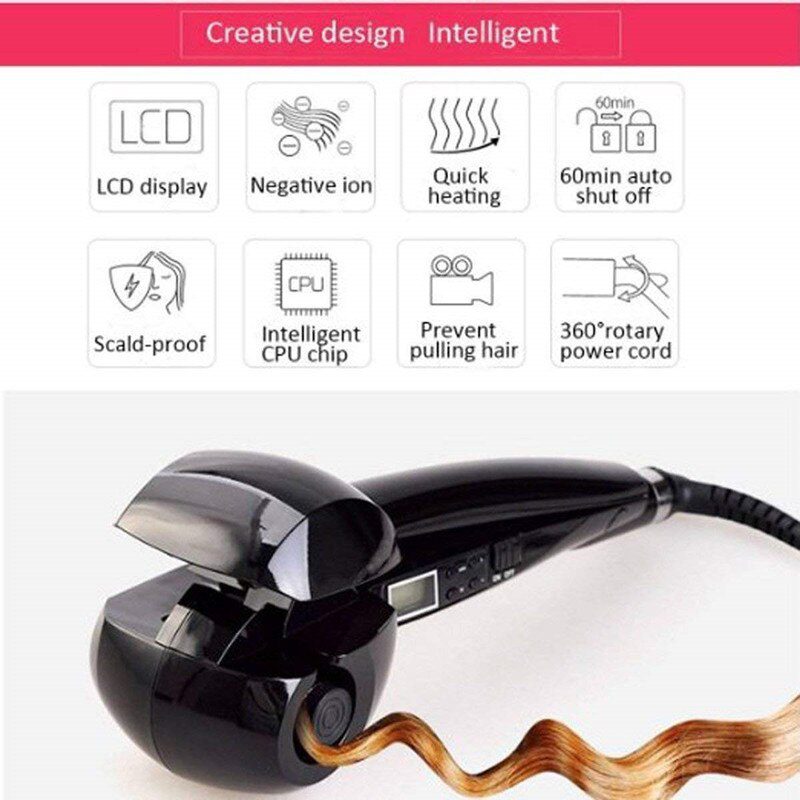 LCD Professional automatic Hair Curler Styling Tools  Female curlers curling Wand Ceramic Heating Care Wave curl iron Anti-perm