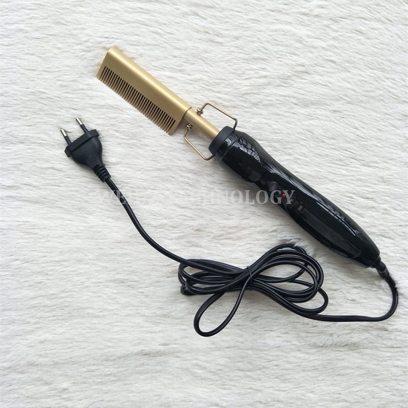 Hair Straightener Iron Hair Curler Iron Comb Wet Dry Hair Pure Copper Head Electric Environmentally Friendly Titanium Alloy YJ4