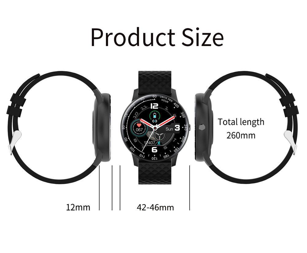 Full Touch Watch Smart Watch Men Blood Pressure IP68 Waterproof Smartwatch 2020 Fitness Tracker Watches Women For Android IOS