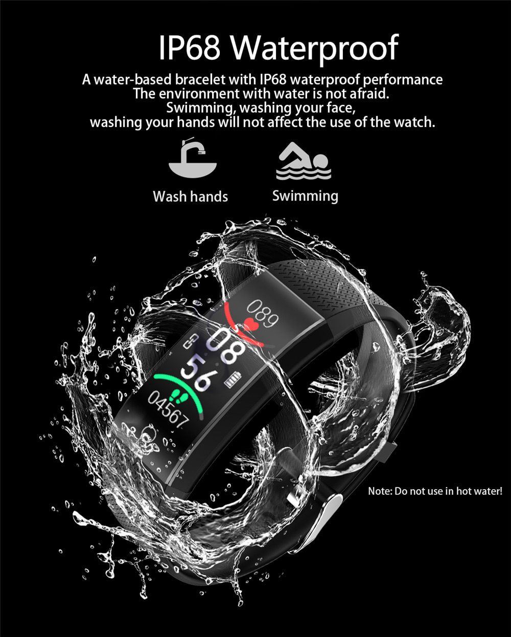 Smart Watch Body Temperature Smartwatch Ip68 Waterproof Heart Rate Fitness Tracker Smart Watches Men Women For Android IOS 2020