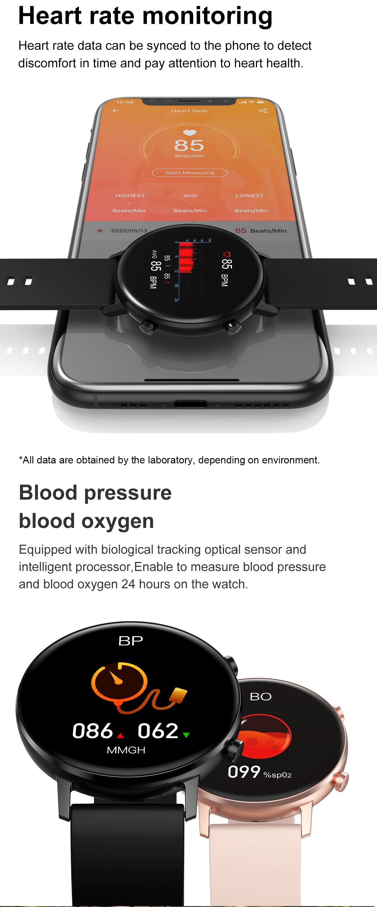 HERALL 2020 NEW Smart Watch Men Women Smartwatch Sport Fitness Bracelet Heart Rate Monitor Waterproof For Android Apple Xiaomi