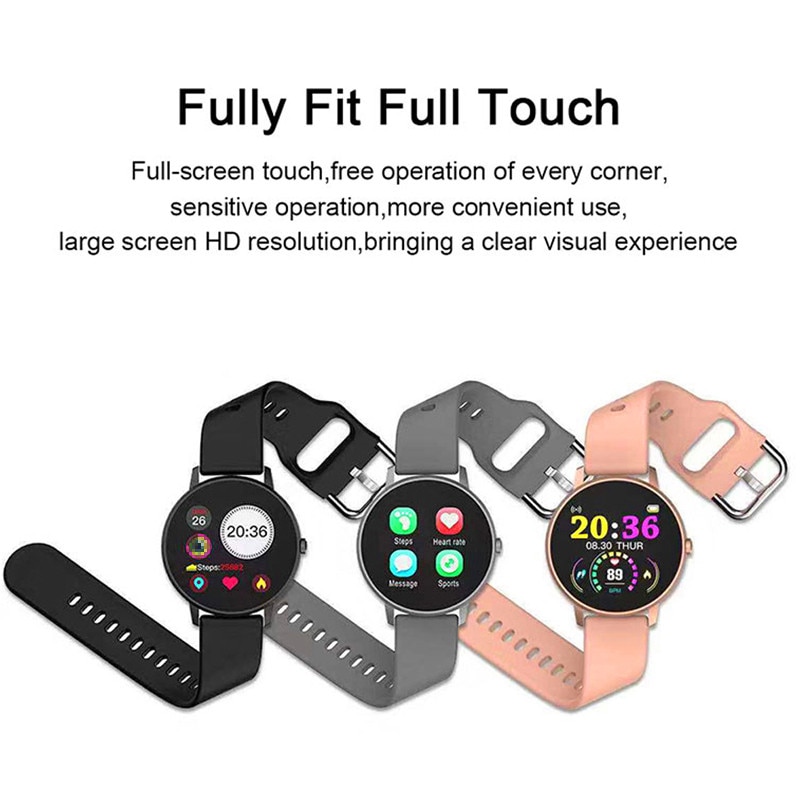 2020 Full Touch Smart Watch Men Blood Pressure Smartwatch Women Waterproof Heart Rate Tracker Sport Clock Watch For Android IOS