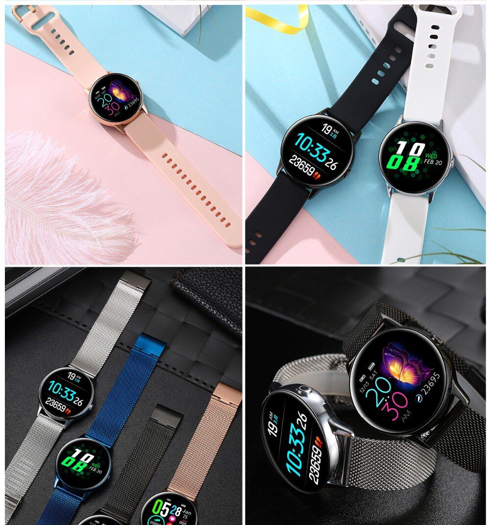 2020 New DT88 Smartwatch IP68 Waterproof Wearable Device Heart Rate Monitor Sports Smart Watch For Android IOS Long Standby