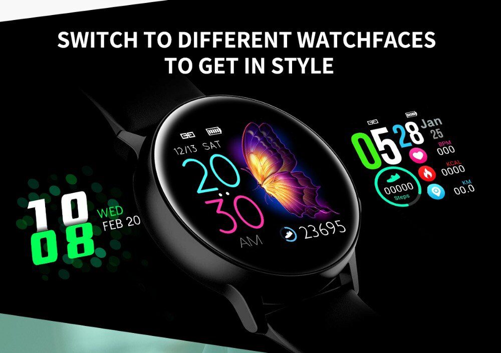 2020 New DT88 Smartwatch IP68 Waterproof Wearable Device Heart Rate Monitor Sports Smart Watch For Android IOS Long Standby