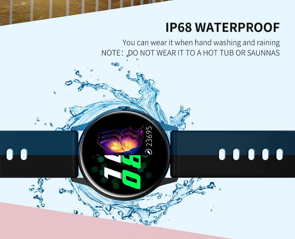 2020 New DT88 Smartwatch IP68 Waterproof Wearable Device Heart Rate Monitor Sports Smart Watch For Android IOS Long Standby