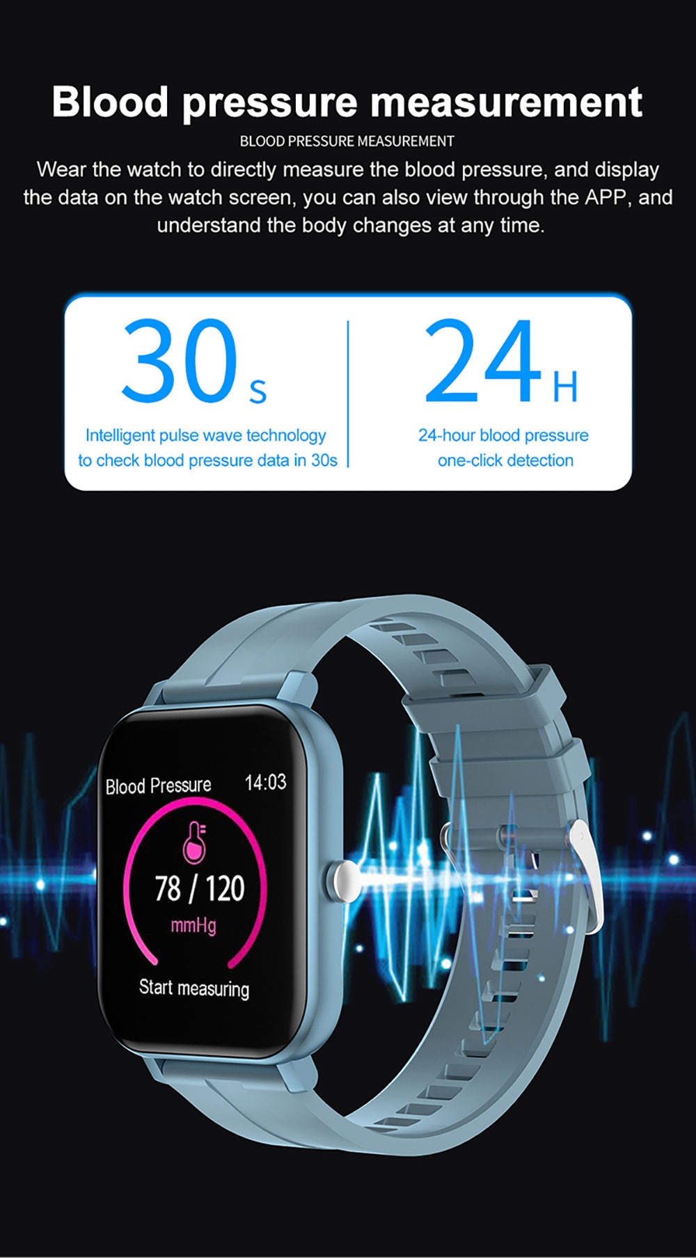 Bluetooth Call Smart Watch Men Full Touch Screen Blood Pressure Smartwatch Women Heart Rate Monitor Fitness Tracker Sport Watch
