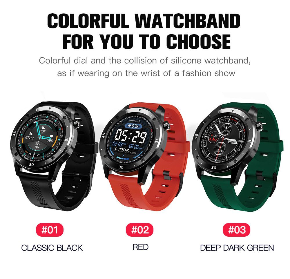 Sport 2020 Smart Watch Men Blood Pressure Heart Rate Monitor Smartwatch Women Waterproof Fitness Tracker Watches For Android IOS