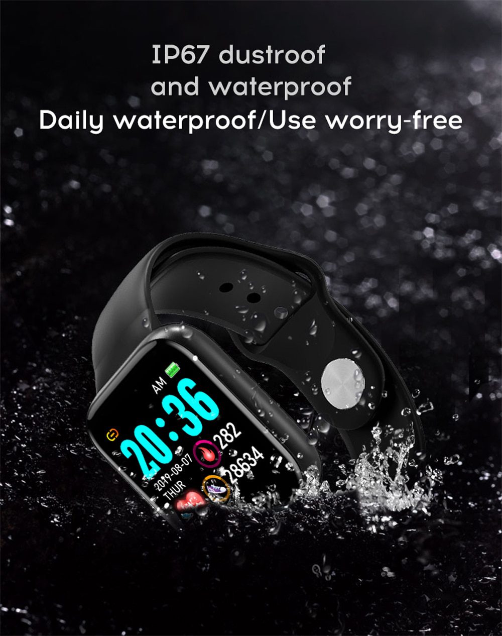 2020 Smart Watch Men Women Blood Pressure Smartwatch Watch Waterproof Heart Rate Tracker Sport Clock Watch Smart For Android IOS