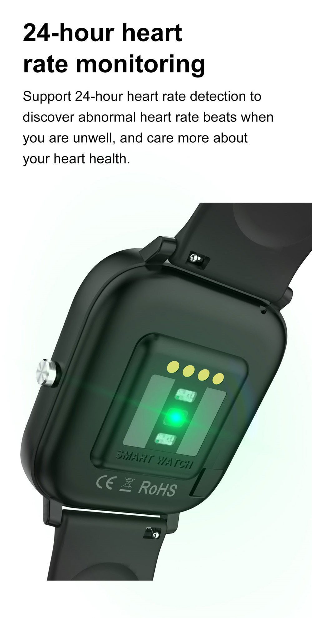 1.75 Inch IPS Screen Smart Watch Men Women ECG Heart Rate Blood Pressure Monitor Smartwatch Waterproof Watch For Android Iphone