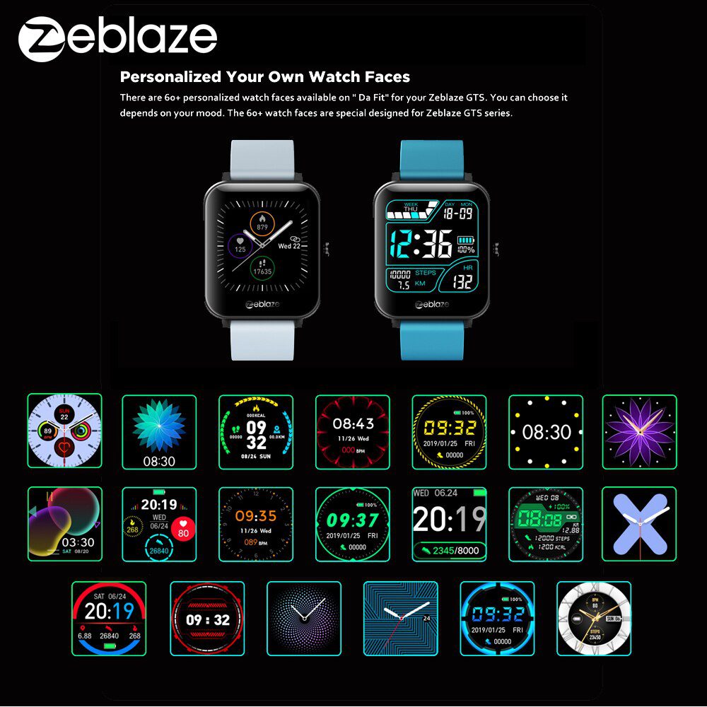 Zeblaze GTS Smart Watch for Phone-Calls Smartwatch Fitness Sleep Heart Rate Blood Pressure Monitor IP67 Waterproof Smart Watches