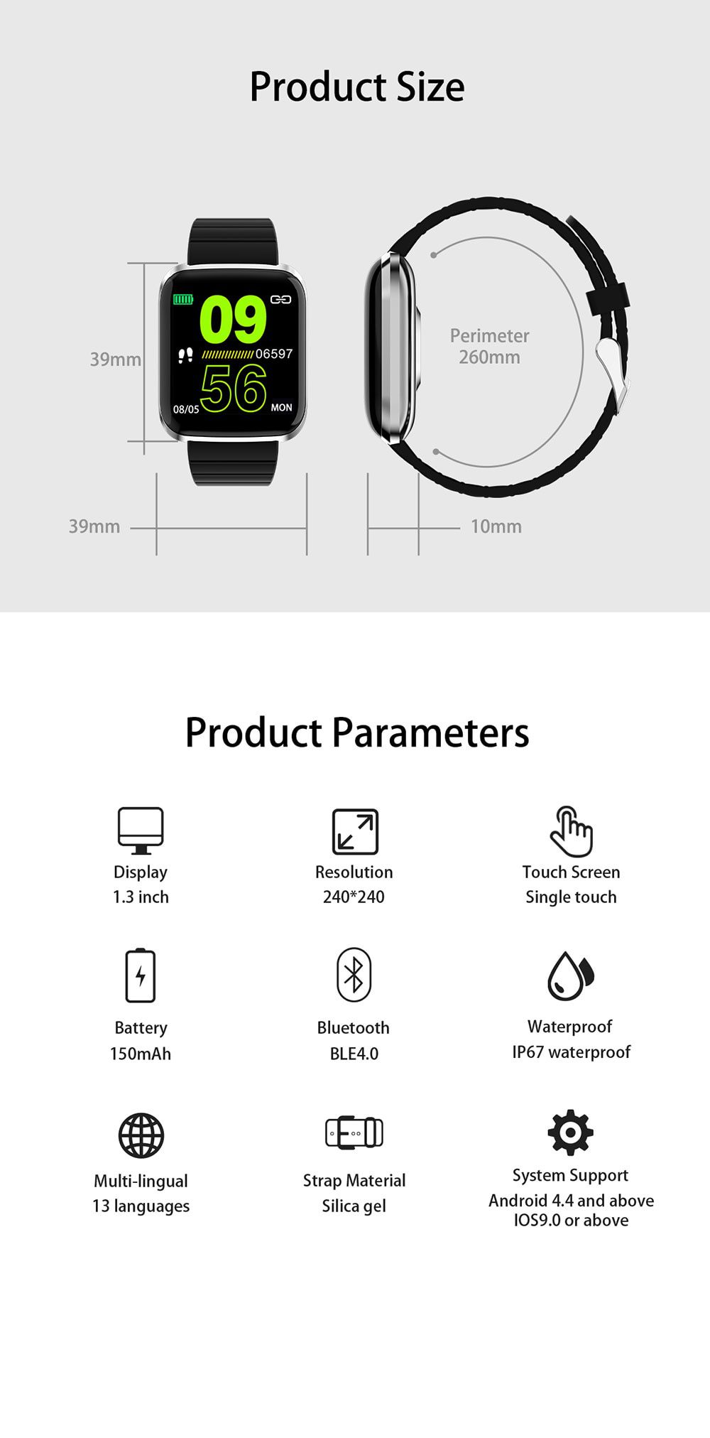 Smart Watch Men Women Touch Screen Blood Pressure Heart Rate Smartwatch Women Waterproof Watch Sport For Android IOS Xiaomi 2019