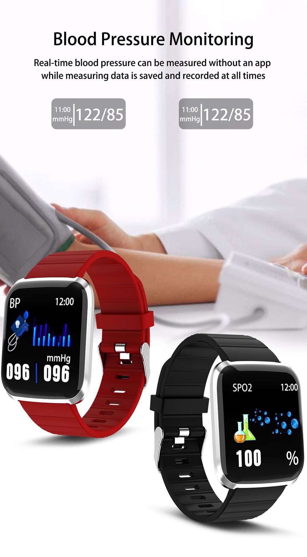 Smart Watch Men Women Touch Screen Blood Pressure Heart Rate Smartwatch Women Waterproof Watch Sport For Android IOS Xiaomi 2019