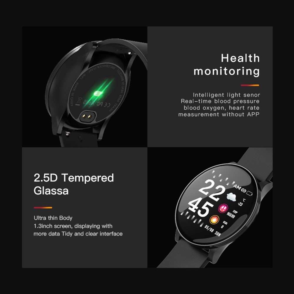 Smart Watch Men Women Touch Screen Blood Pressure Heart Rate Smartwatch Women Waterproof Watch Sport For Android IOS Xiaomi 2019