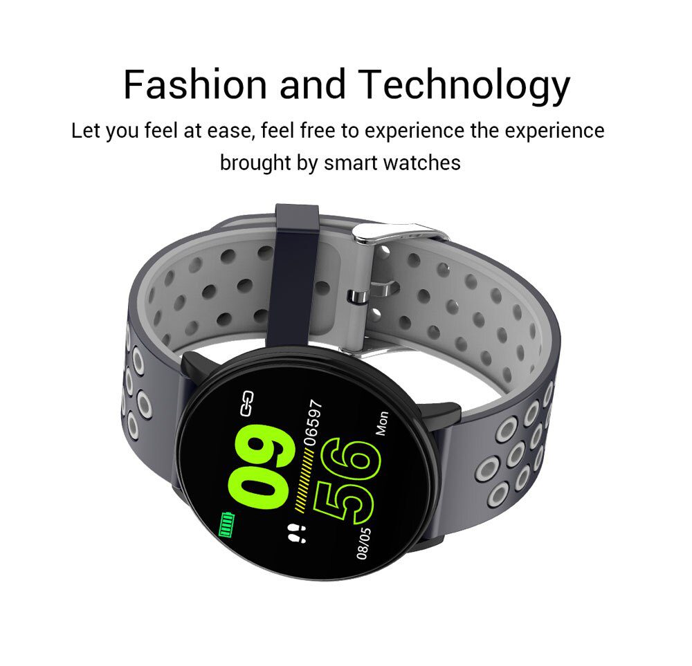 Smart Watch Men Blood Pressure Smart Clock Round Waterproof Smartwatch Women Sport Health Bracelet Watch Smart For Android Ios